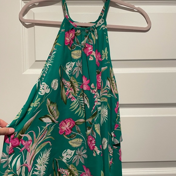 Green floral tank top - Picture 1 of 1